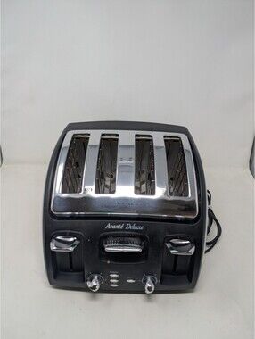 T-FAL Avante Deluxe Variable Browning 4 Slice Bagel Wide Slot Toaster